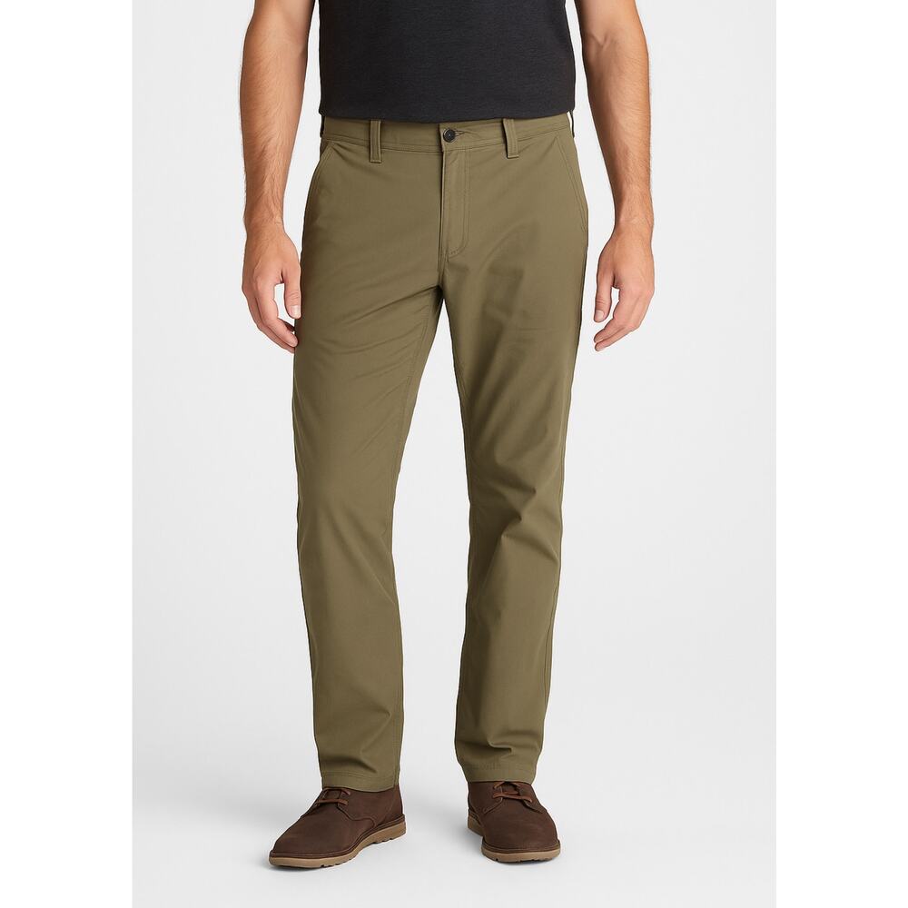 Wrangler Outdoor Performance Pants Mens 36x34 Khaki Stretch Hiking Nylon Cotton